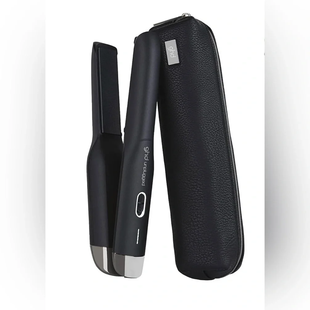 NEW ghd Unplugged Mini Styler Travel Carry Bag Full Zip Storage Case Black